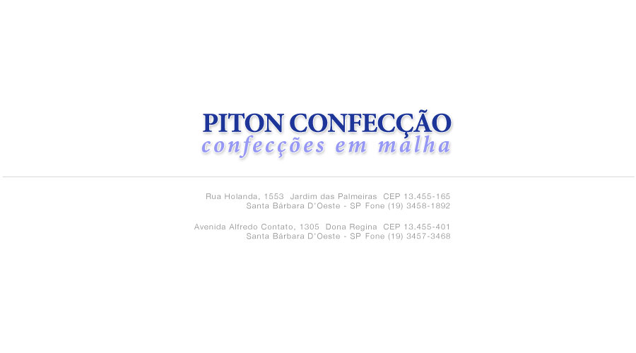 Piton oficina de confecção de malhas